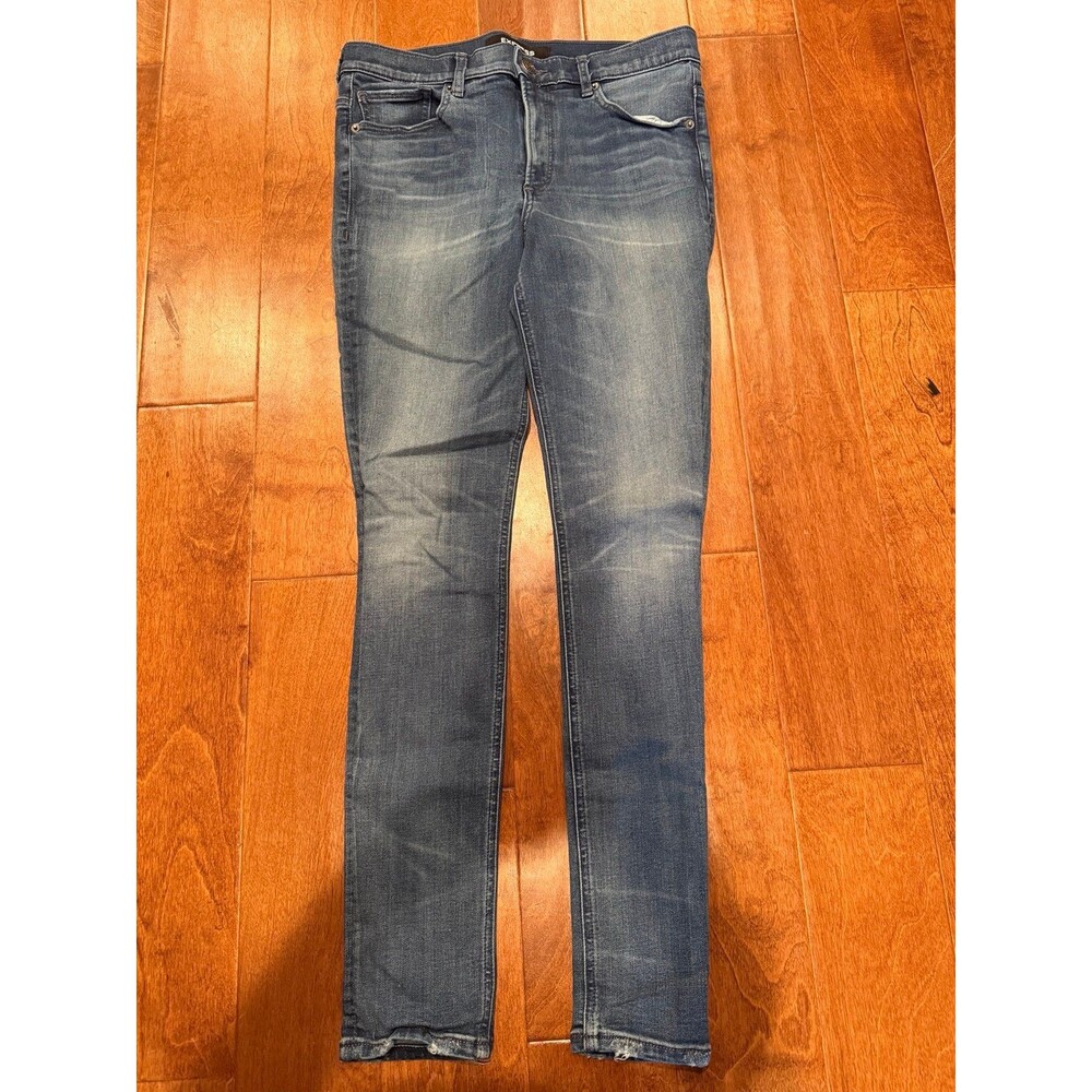Express stretch plus denim, perfect high-rise legging size 8 regular